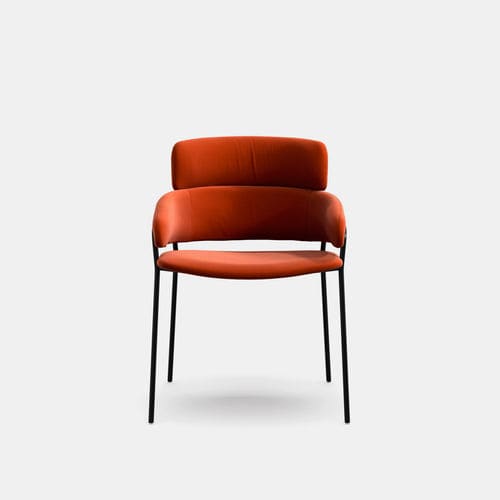 Contemporary chair - Strike XL - arrmet - indoor / fabric / leather