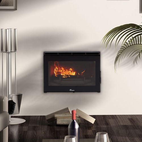 Wood-burning fireplace - NEPAL - Lacunza - built-in / Single-sided / closed hearth
