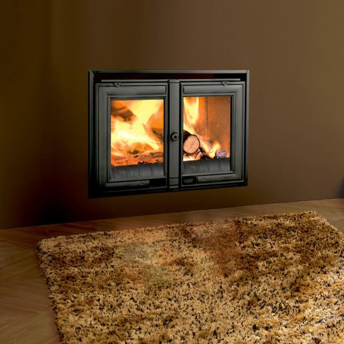 Wood-burning fireplace - LOREA - Lacunza - built-in / Single-sided / closed hearth