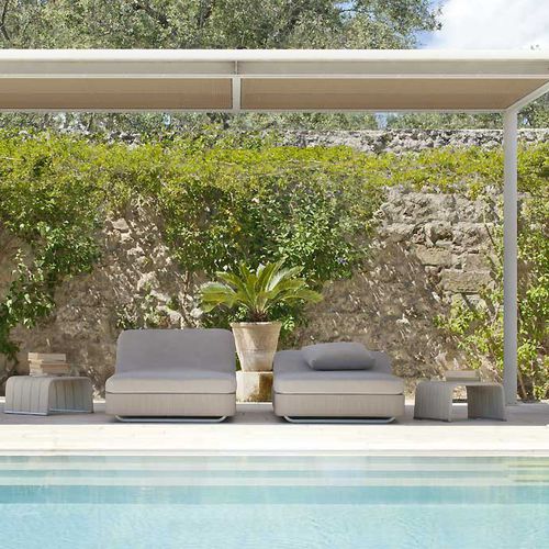Contemporary sun lounger - COVE - PAOLA LENTI