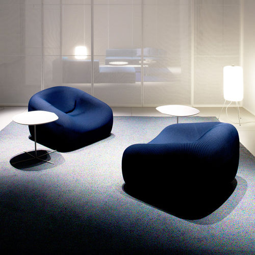 Contemporary armchair - SMILE - PAOLA LENTI - fabric / polyester / upholstered