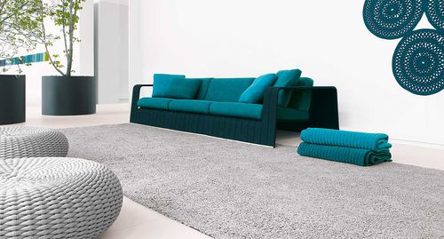 Contemporary rug - WIND  - PAOLA LENTI - plain / synthetic fiber / rectangular
