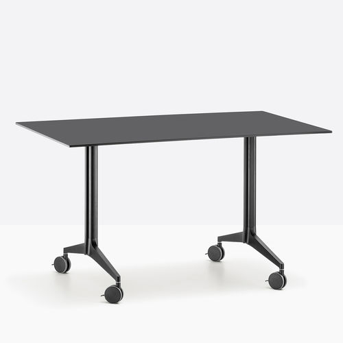 Contemporary table - YPSILON TYT - PEDRALI - laminate / aluminum base / rectangular