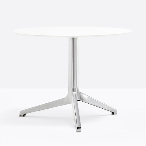 Contemporary coffee table - YPSILON 4793 - PEDRALI - aluminum / aluminum base / round