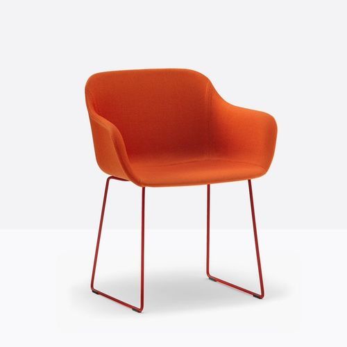 Contemporary chair - babila xl 2742 - PEDRALI - indoor / fabric / synthetic leather
