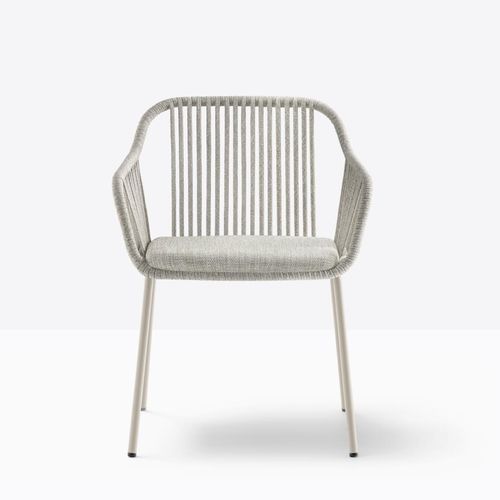 Contemporary chair - babila twist 2795 - PEDRALI - outdoor / polypropylene / rope