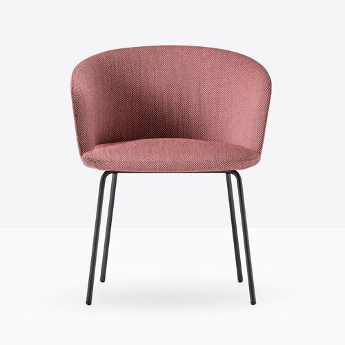 Contemporary chair - nym 2887 - PEDRALI - indoor / wooden / fabric