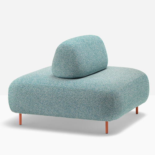 Contemporary pouf - buddy oasi 206E-207E - PEDRALI - fabric / aluminum / square