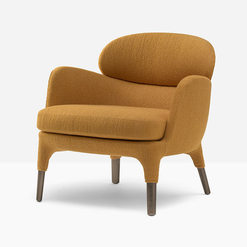Contemporary armchair - Ester Lounge - PEDRALI - fabric / aluminum / with removable cushion
