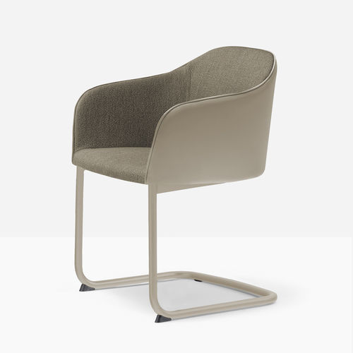 Contemporary chair - laja 2 882/2 - PEDRALI - indoor / leather / fabric