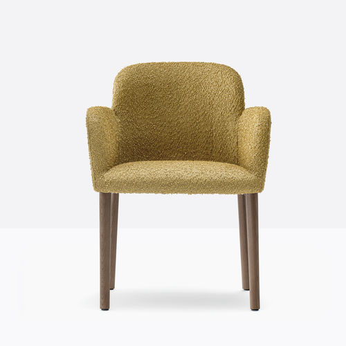 Contemporary chair - opale 3785 - PEDRALI - indoor / leather / fabric