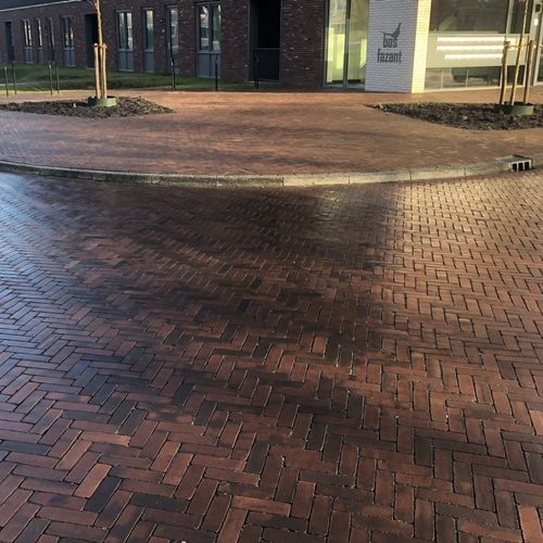 Clay paver - GALA WATERSTRUCK DF - Wienerberger - for outdoor use / street / textured