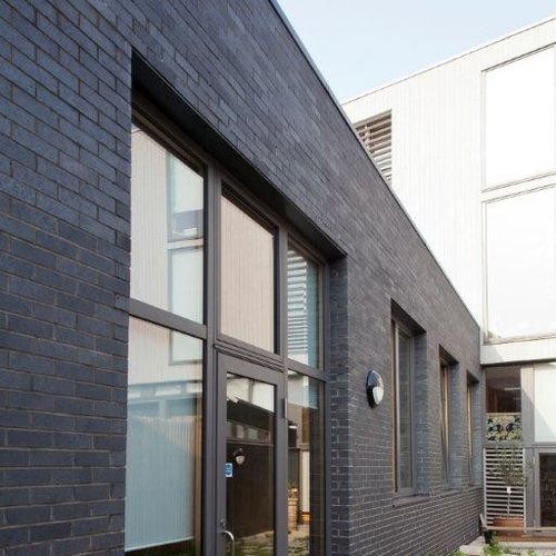 Clay cladding brick - K10165s - Wienerberger - for facade / exterior wall / glued