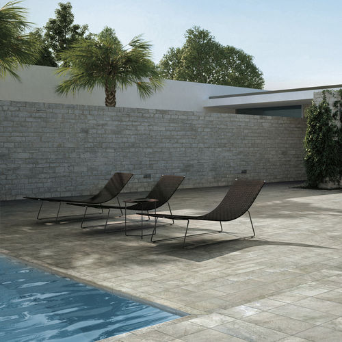 Porcelain stoneware tile - GEOSTONE - Monocibec - matte / embossed / outdoor