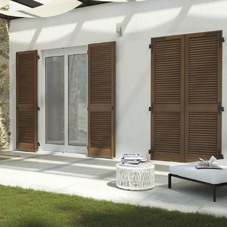 Sash shutter - FIXA QUADRA - SPI - jalousie / wooden / aluminum