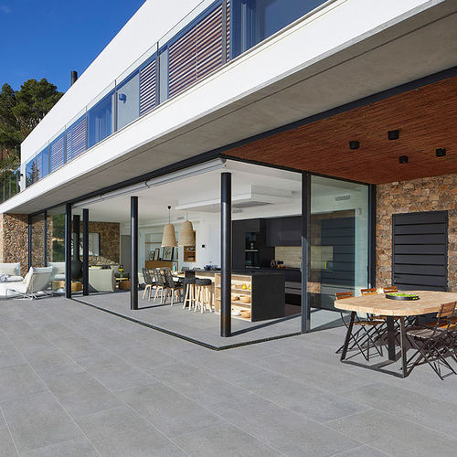 Porcelain stoneware tile - ICONIC - Rosa Gres - smooth / outdoor / for patio