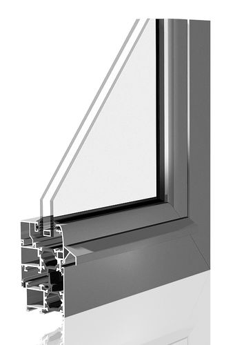 Aluminum window profile - LEX A54 RPT - Laminex - thermal break