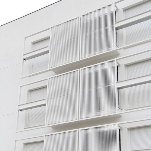 Aluminum solar shading - DULINE 50T-100T - Durmi - for facade / vertical / horizontal