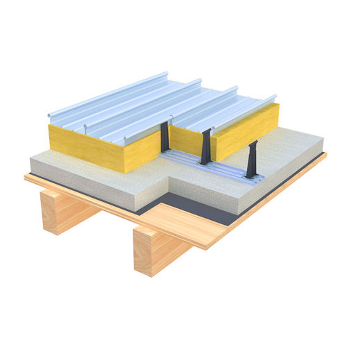 Glass roof system - DUOPLUS E - Kalzip - steel / standing seam / metal profile