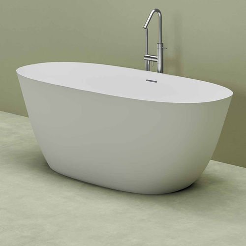Oval bathtub - CONCHA - PLANIT - freestanding / for homes / Solid Surface