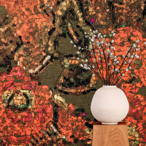 Contemporary wallpaper - Zakinthos - Elitis - vinyl / patterned / fabric look