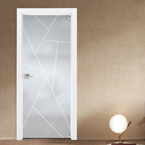 Interior door - ART GLASS KIA LANZAROTE - AGOPROFIL S.p.A - glass / swing / contemporary