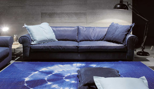 Traditional sofa - JEREMY  - Nuova Linea Valentini - leather / 3-seater