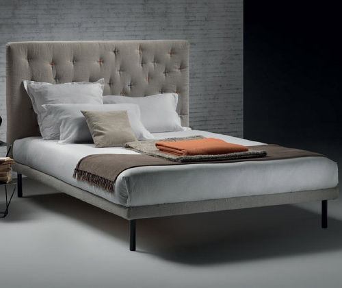 Double bed - CAPITONNÈ - Nuova Linea Valentini - contemporary / with upholstered headboard / with in-base storage