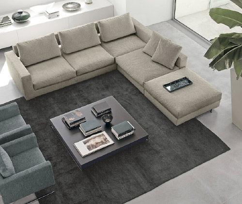 Modular sofa - GAS - Nuova Linea Valentini - contemporary / fabric / reclining