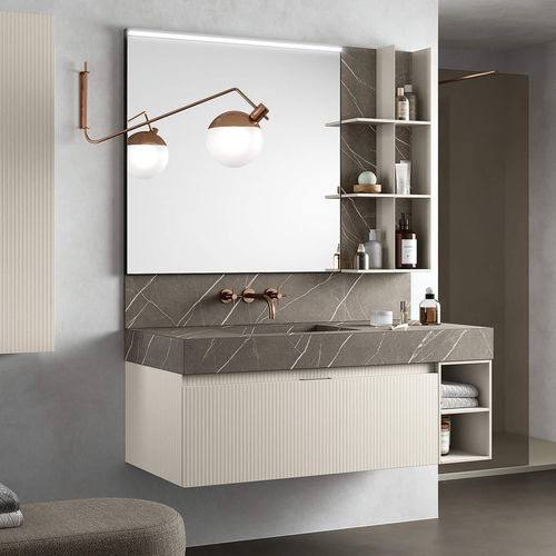 Wall-hung washbasin cabinet - ST110 - RAB ARREDOBAGNO - HPL ...