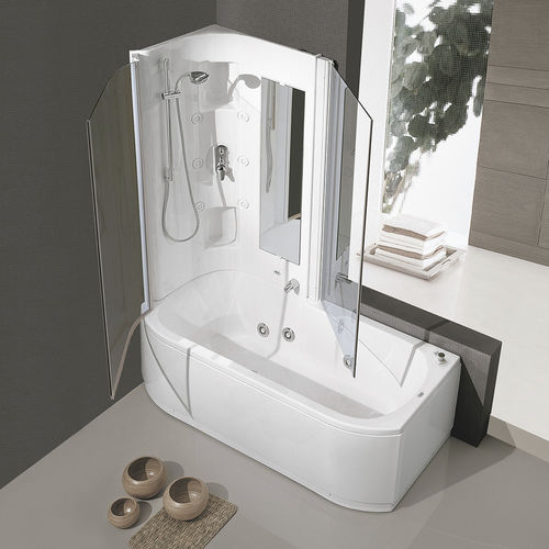 Rectangular bathtub-shower combination - DUO BOX - HAFRO srl - free ...