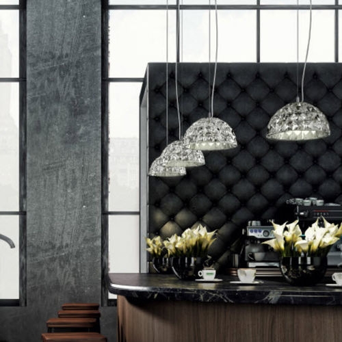 Pendant lamp - DECO - alma light - glass / contemporary / corded