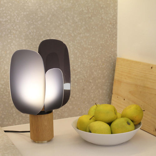 Table lamp - OPHELIA - alma light - bedside table / wooden / methacrylate