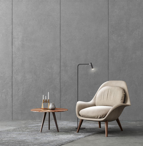 Floor-standing lamp - MINISPOT - alma light - iron / contemporary / corded