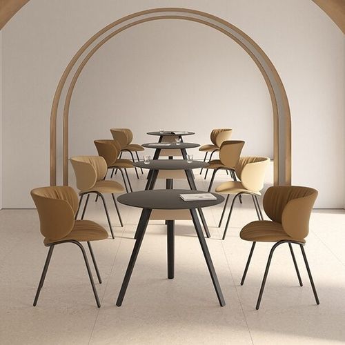 Contemporary chair - FUNDA - Viccarbe - indoor / fabric / leather