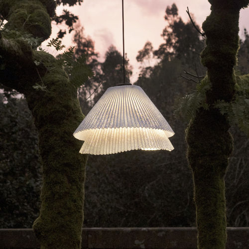 Pendant lamp - Tempo Vivace Outdoor - a emotional light - stainless steel / mesh / contemporary
