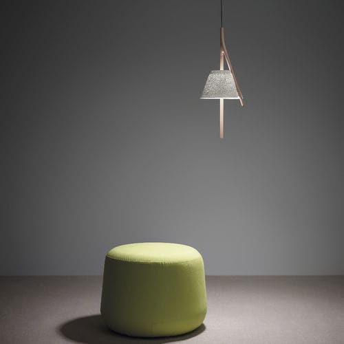 Pendant lamp - CAMBO CM304 - a emotional light - stainless steel mesh / wooden / design