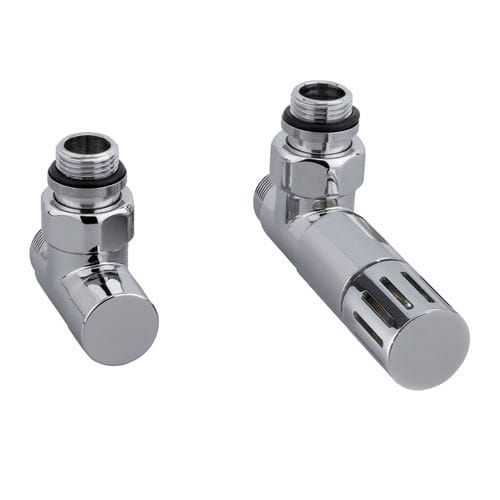 Mechanical thermostatic valve - CIRCLE - TERMO SQUADRA - DELTACALOR - manual / for radiator / white