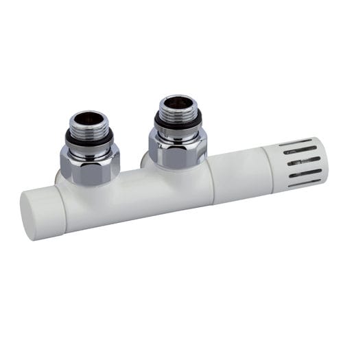 Mechanical thermostatic valve - CIRCLE - TERMO DOPPIA - DELTACALOR - manual / for radiator / white