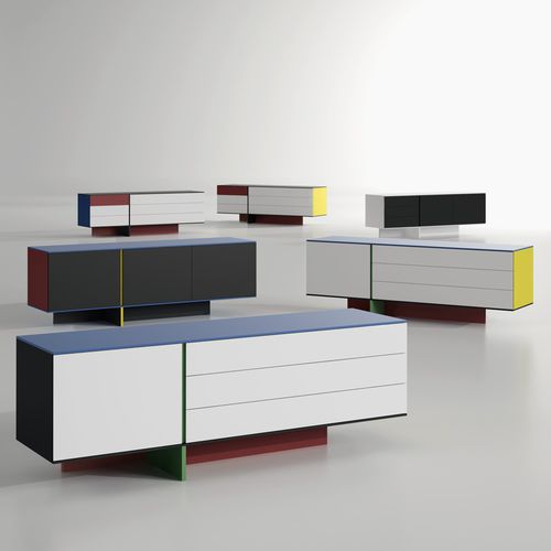 Contemporary sideboard - STIJL - Arlex - wooden / lacquered wood