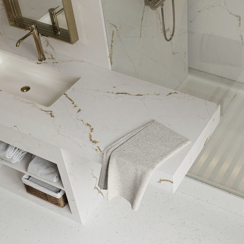 Silestone® vanity top - Le chic : Versailles Ivory - Cosentino