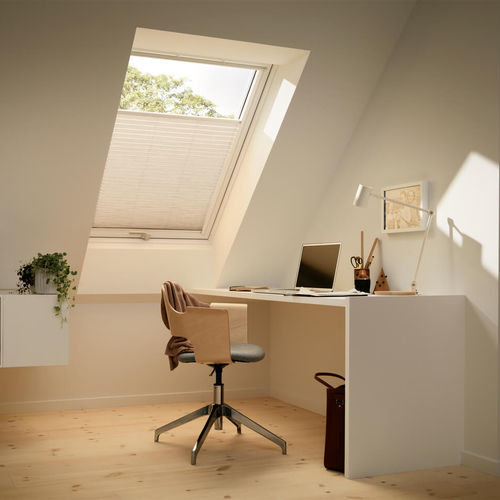 Pleated blinds VELUX for window / fabric / polyester
