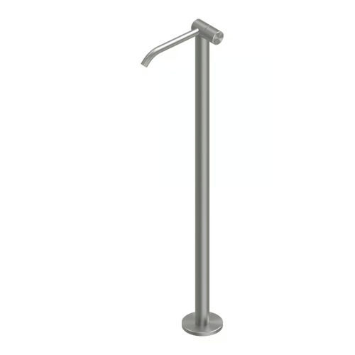 Bathtub mixer tap - HUM 24 05 - QuadroDesign - freestanding / floor / stainless steel