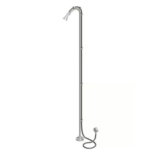 Commercial shower column - FFQT CD021 2 - QuadroDesign - for spa / stainless steel 316L / brushed