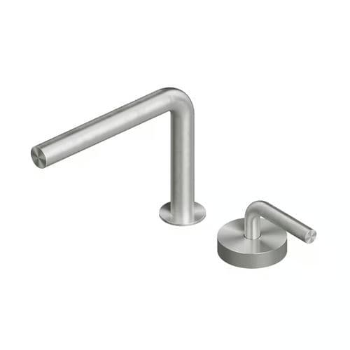 Bathroom sink mixer tap - LEVO 14 31 - QuadroDesign - built-in / stainless steel 316L / bathroom