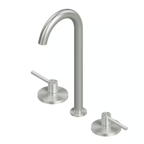 Bathroom sink mixer tap - FFQT 21 32V - QuadroDesign - countertop / stainless steel / gold