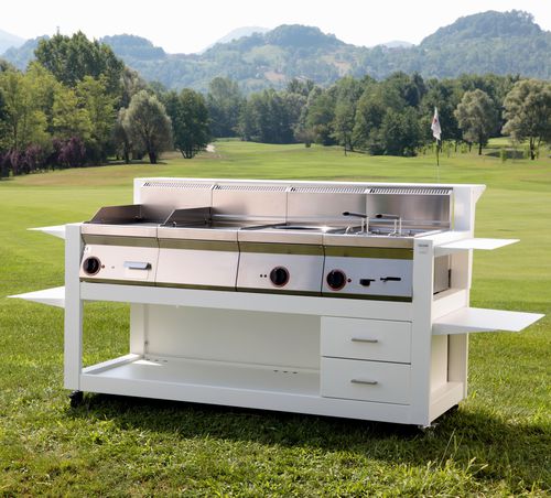 Outdoor kitchen - CUBE 1600 - FIVE STARS ITALY - contemporary / aluminum / modular