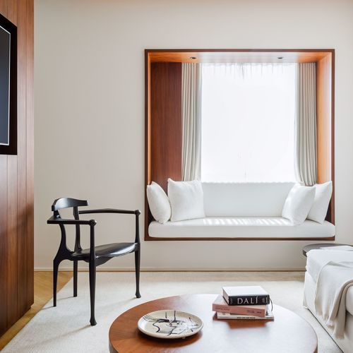Contemporary chair - GAULINO EASY - BD Barcelona Design - indoor / leather / ash base