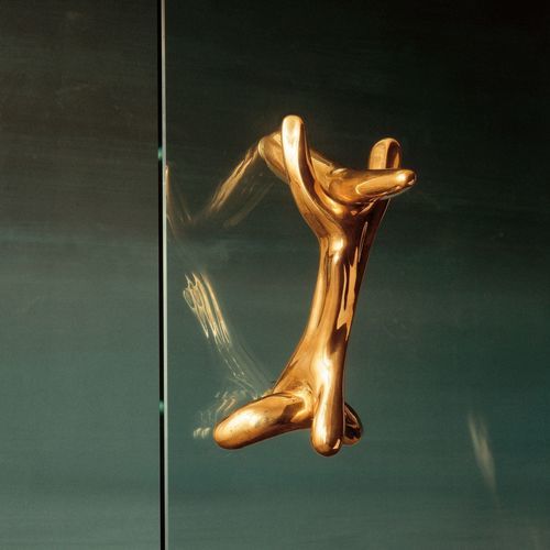 Door handle - RINOCERONTICO - BD Barcelona Design - polished brass / contemporary / home