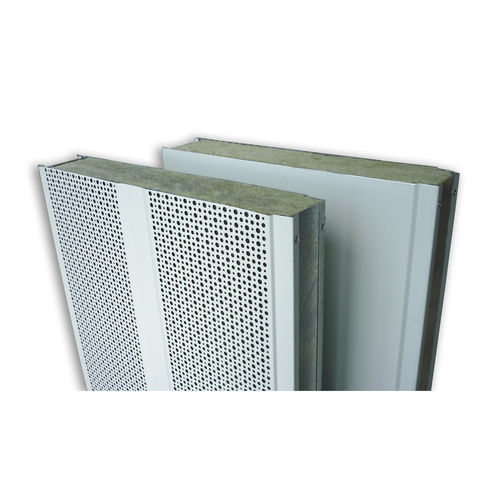 Partition wall acoustic sandwich panel - ACUSTIMODUL-80A - Acústica Integral - for formwork / 2 metal faces / rock wool core
